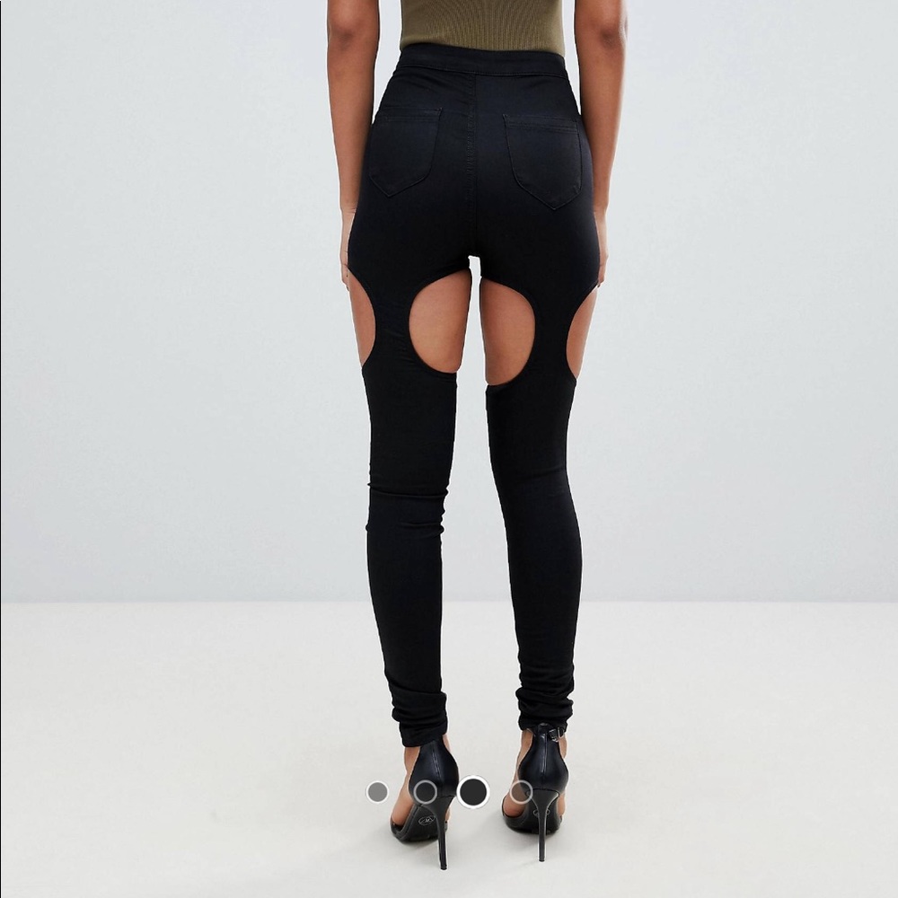 NWT ASOS THIGH CUTOUT TALL JEGGINGS Jeans